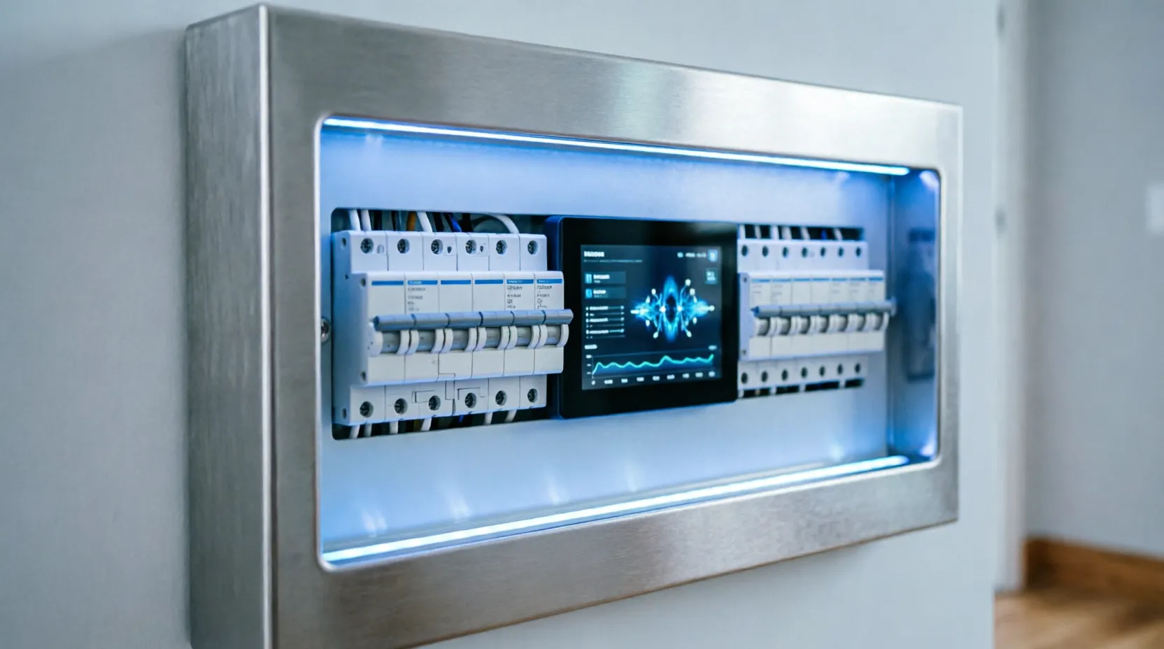 Intelligent smart electrical load panel installation wiring